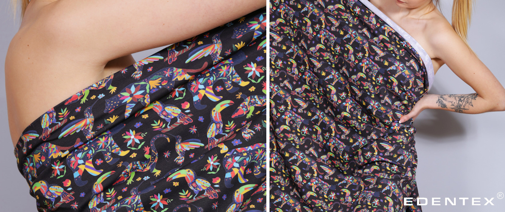 Fabrics / Digital print: TUKANY