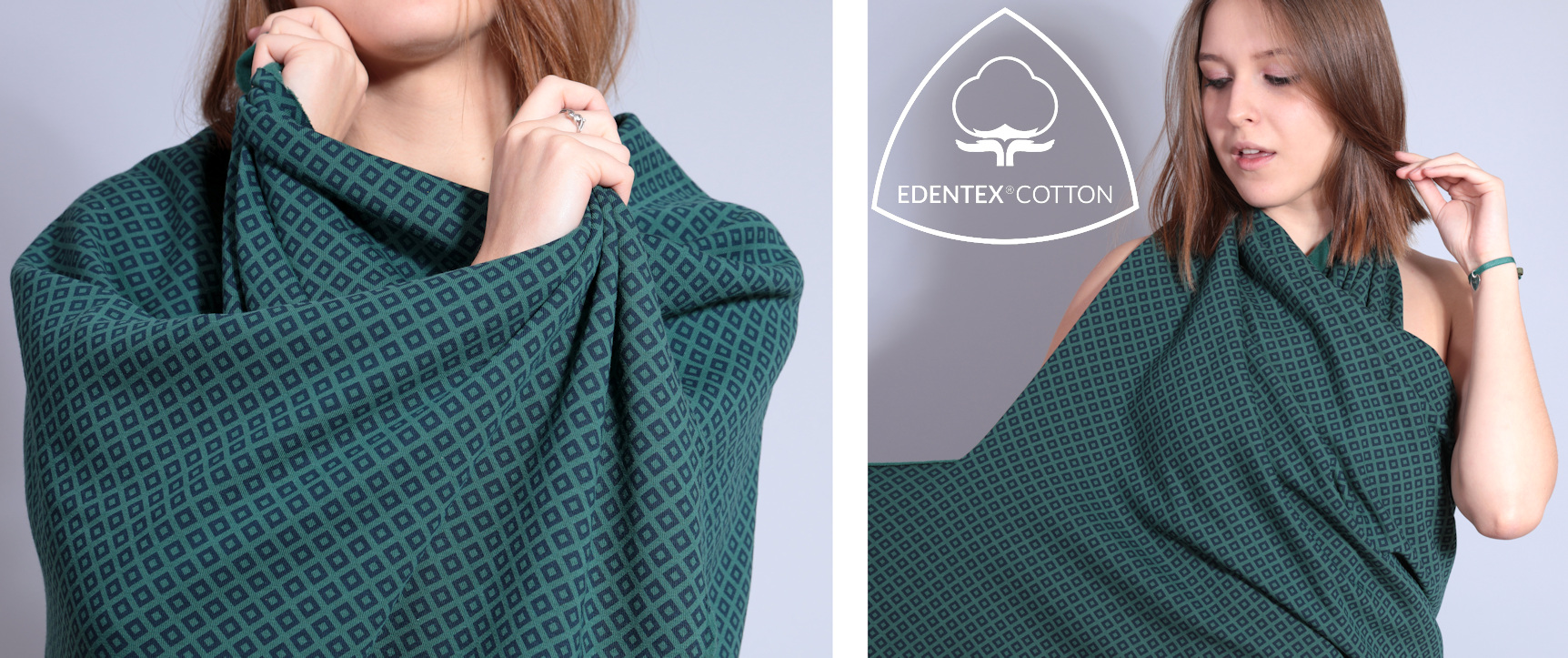 Brushed fabrics EDENTEX-SEDA-LIGHT® ROMBY 