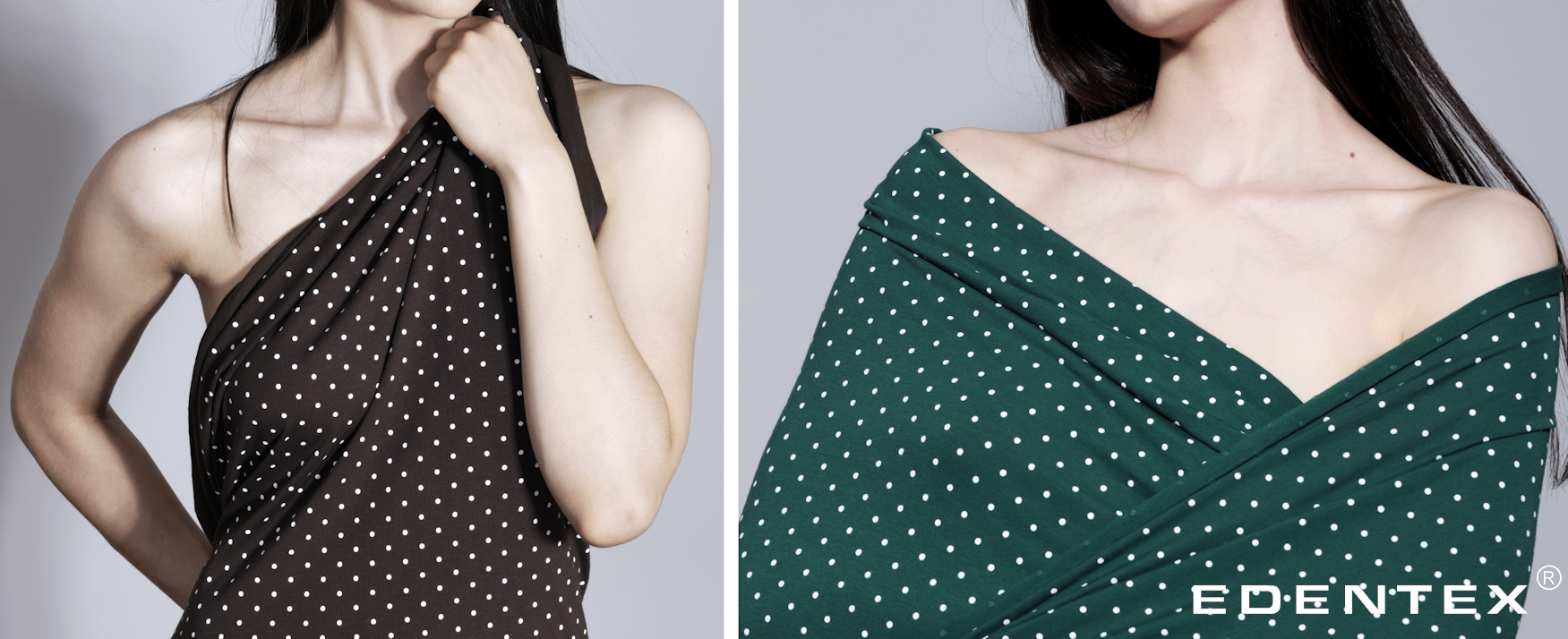 DOTS on EDENTEX®COTTON jersey / Available in more than 100 colours