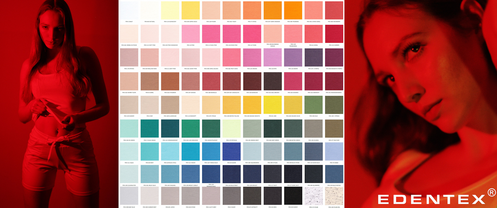 At the EDENTEX® warehouse in Łódź there are over 1000 colours of different fabrics