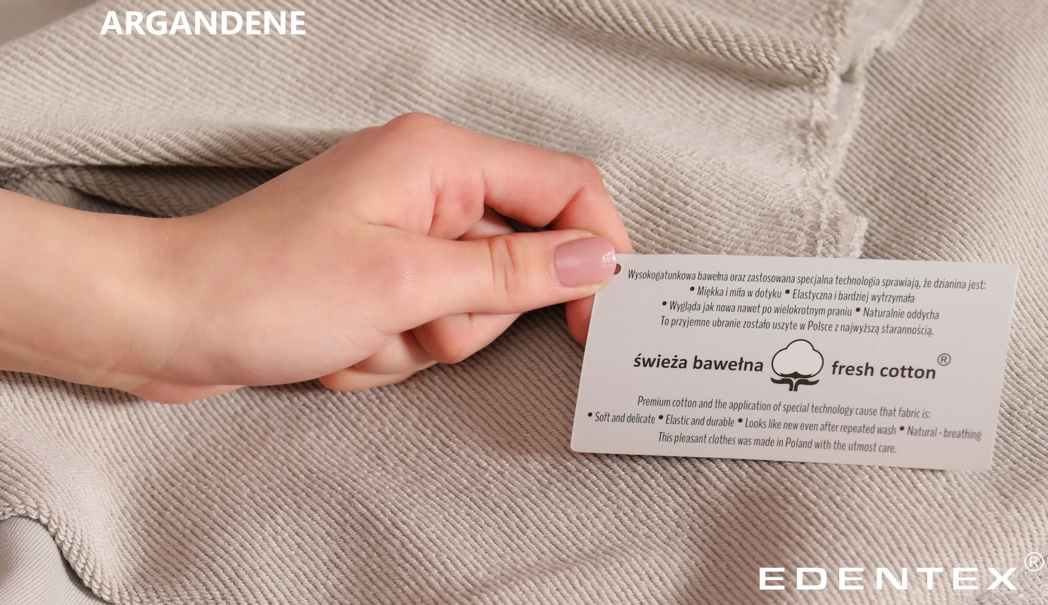 New fabric: EDENTEX-ARGANDENE® 